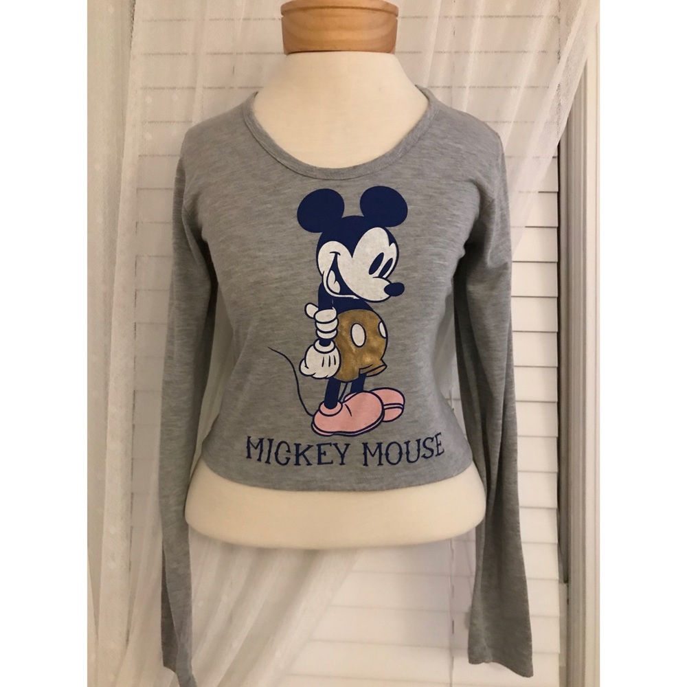 Mickey Mouse Crop Long Sleeve